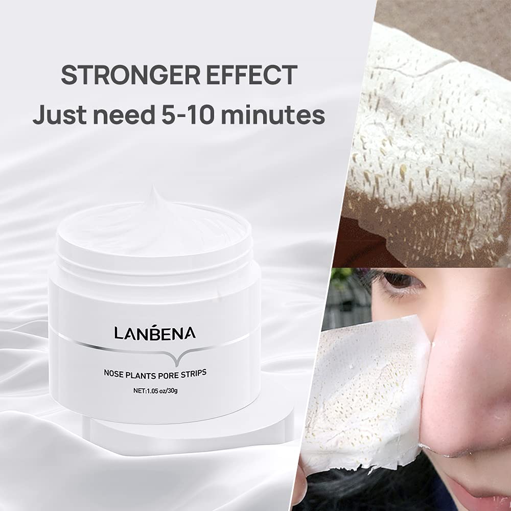 Plant based anti-pore nose strips