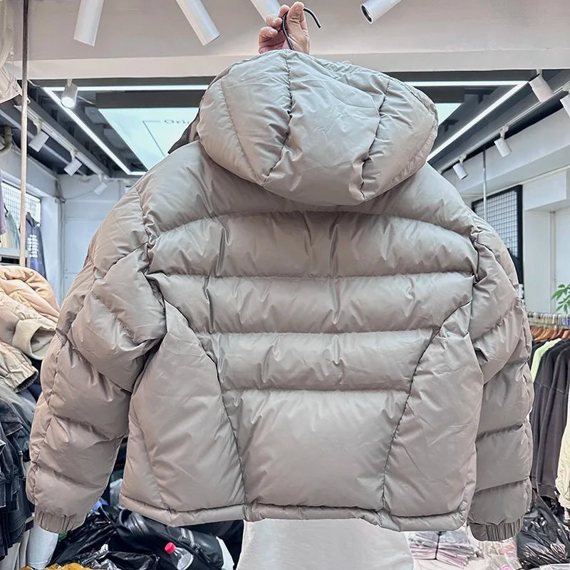 Winter hooded puffer jacket