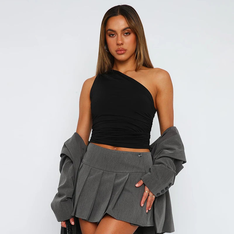 SleekSiren One-Shoulder Tank Top