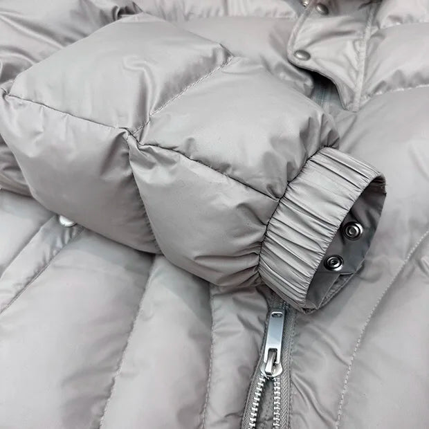 Winter hooded puffer jacket