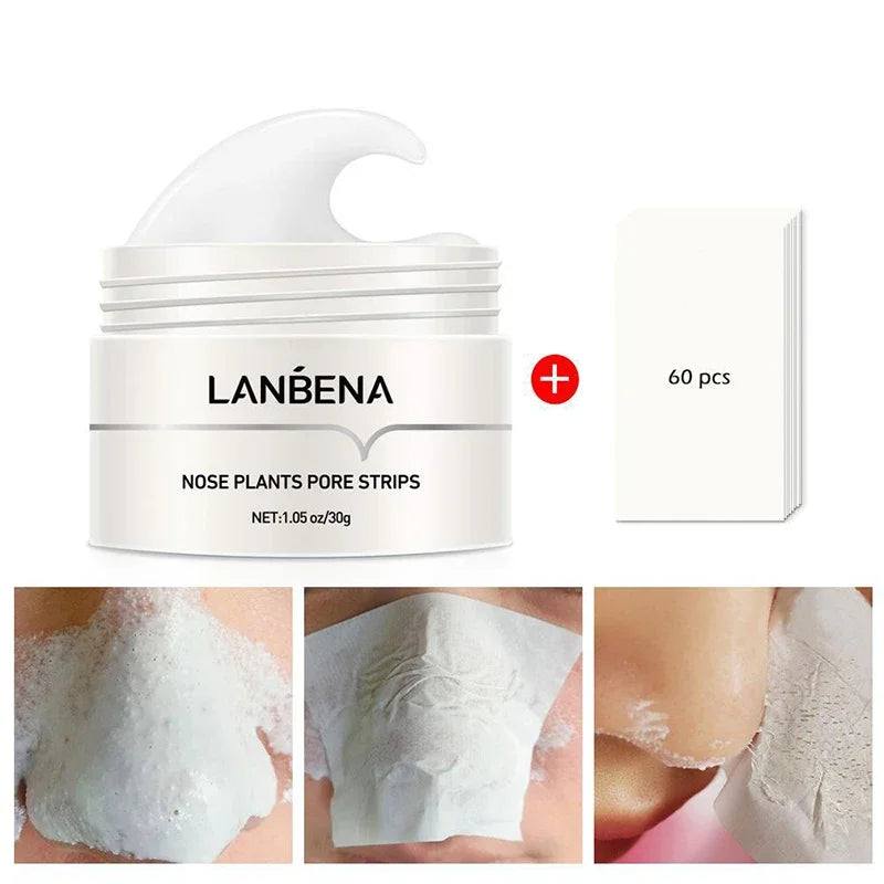 Plant based anti-pore nose strips