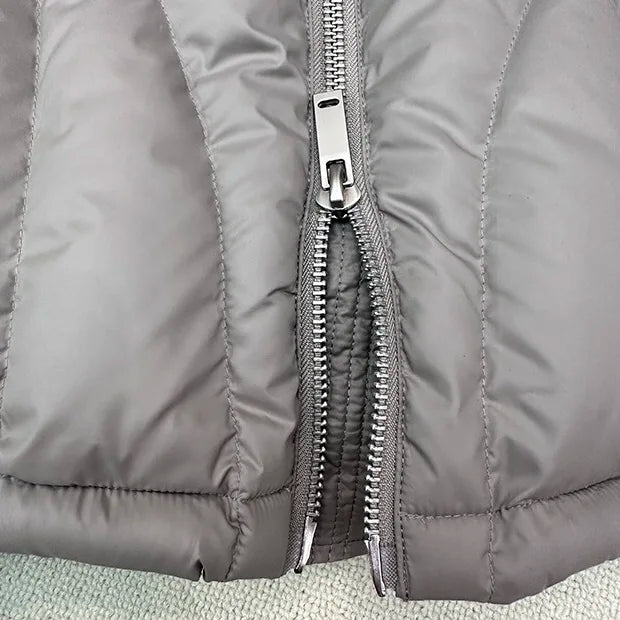 Winter hooded puffer jacket