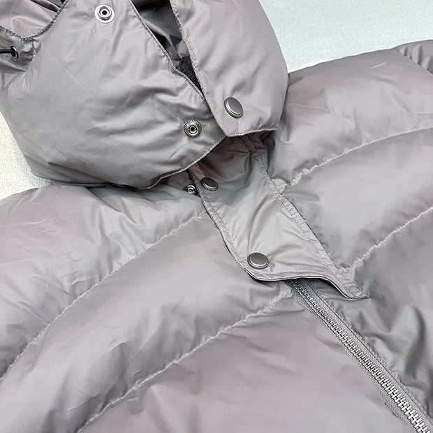 Winter hooded puffer jacket