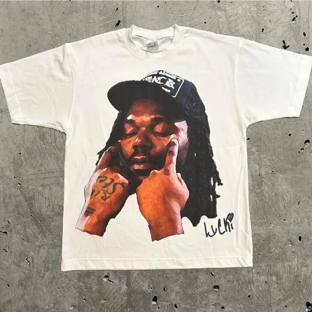 Retro Portrait Monogram T-Shirt