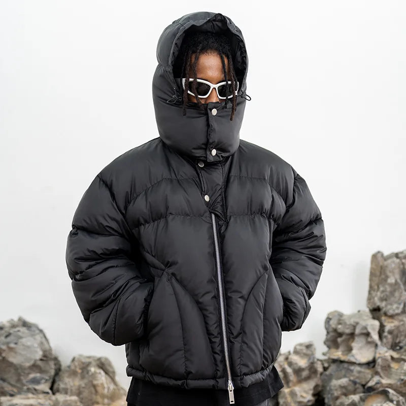 Winter hooded puffer jacket