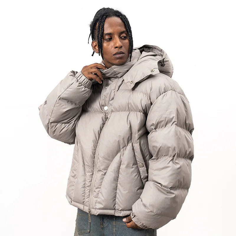 Winter hooded puffer jacket