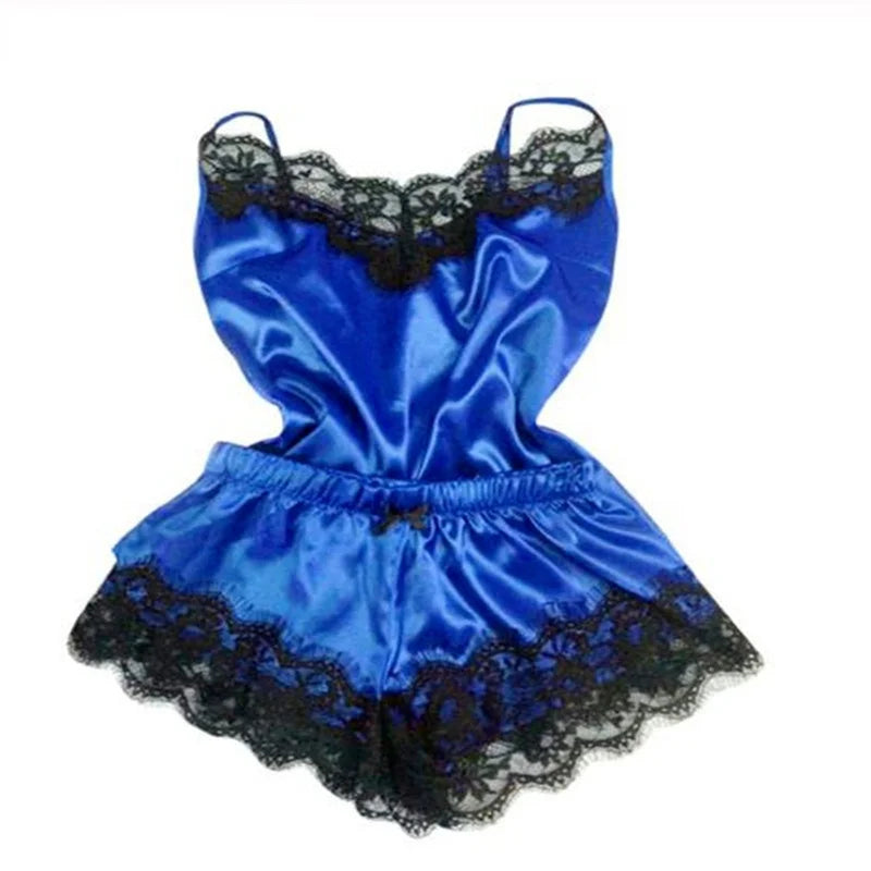 Sexy Satin Sleepwear Pajama Set