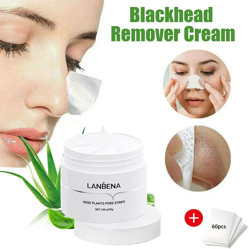 Plant based anti-pore nose strips