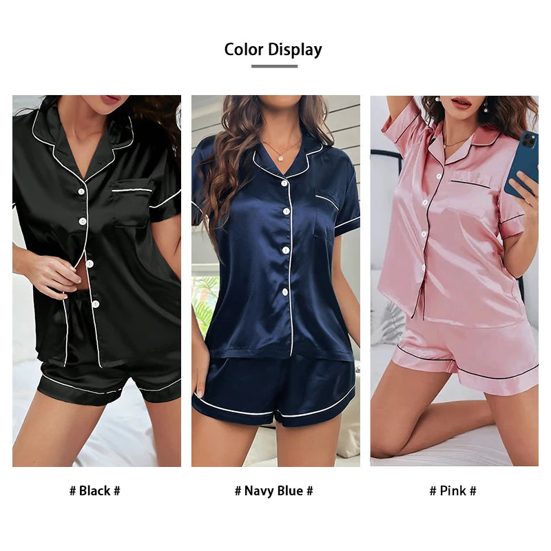 Silk Satin Pajamas Set
