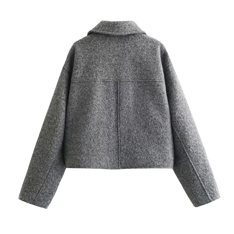 TRAF Autumn Cropped Jacket