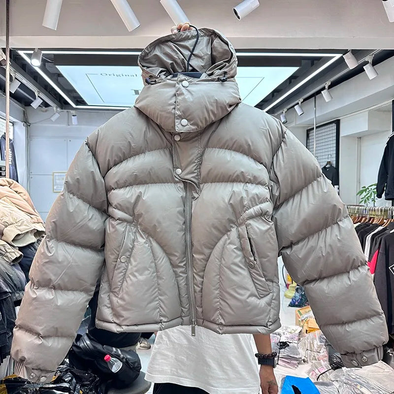 Winter hooded puffer jacket