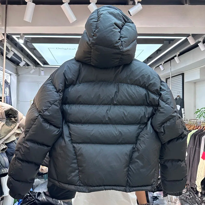 Winter hooded puffer jacket