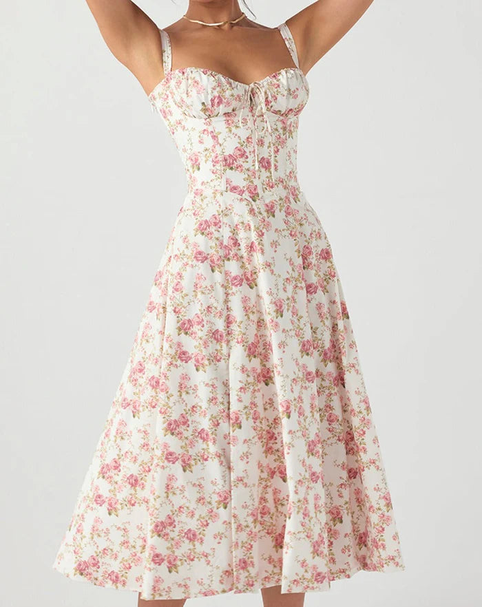 Sweet Floral Sling Dress