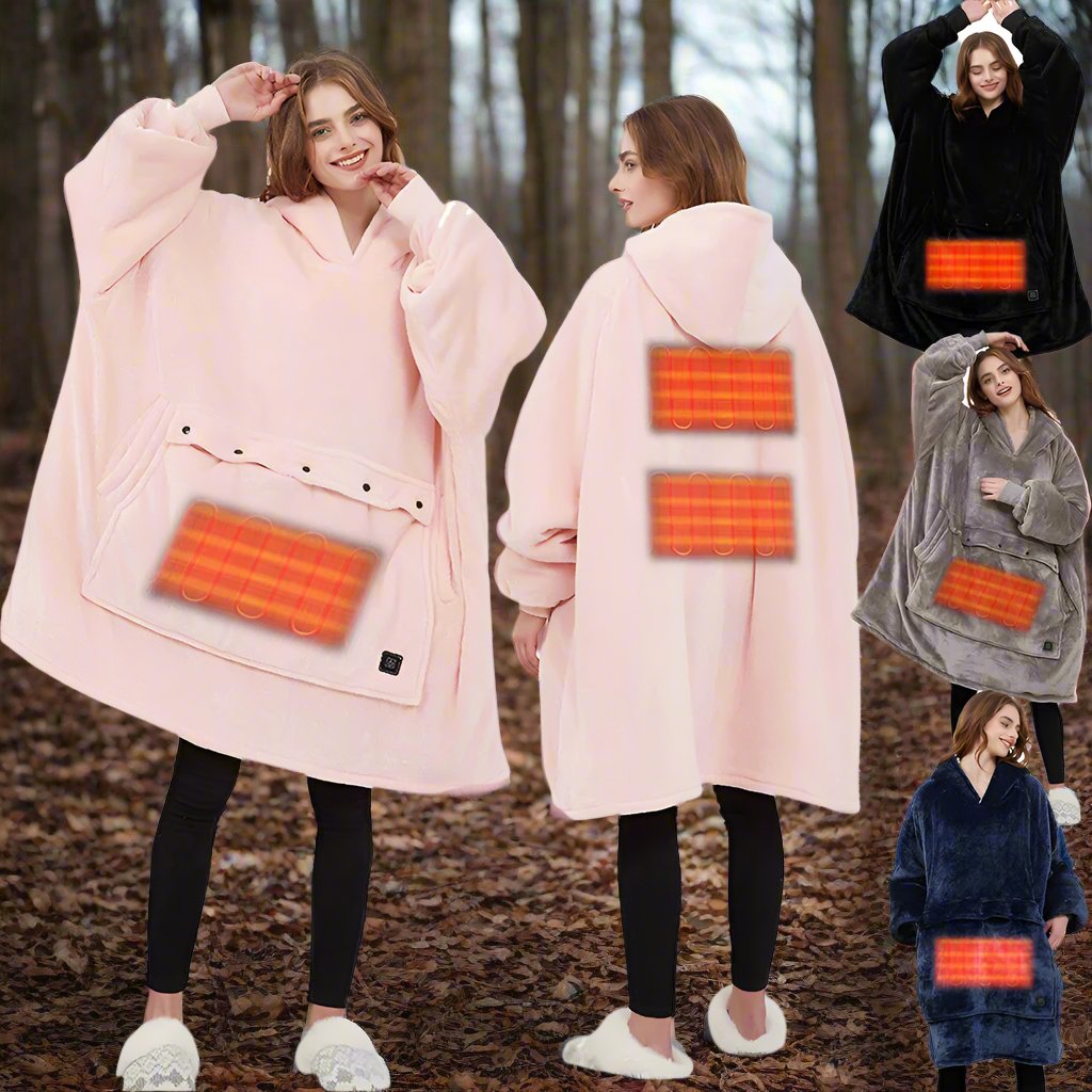 Heated Oversized Hoodie Blanket